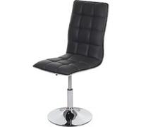 Mendler Chaise de salle à manger HWC-C41 – Pivotante et réglable en hauteur – Similicuir gris