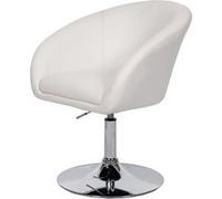 Chaise de salle à manger MENDLER HWC-F19 similicuir blanc blanc G