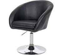 Chaise de salle à manger MENDLER HWC-F19 similicuir noir Noir G