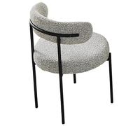 Chaise de salle à manger moderne du milieu du siècle avec dossier incurvé et assise rembourrée, meuble élégant idéal pour cuisine, salon, salle à manger et chambre à coucher