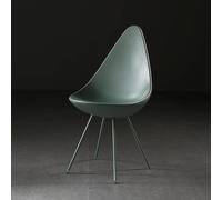 Chaise de salle à manger moderne en plastique - Chaise d'appoint polyvalente pour bureau, salon, cuisine, restaurant, hôtel - Meubles d'appoint en vert