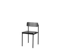 Chaise de Salle à Manger Moebe Offset Noir/ Noir