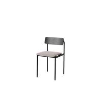 Chaise de Salle à Manger Moebe Offset , Noir/Re-Wool 128