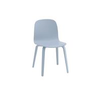 Muuto Chaise Visu Chair base en bois Light blue