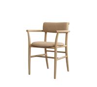 Chaise de Salle à Manger Nama avec Accoudoirs en Nubuck