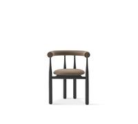 Chaise de Salle à Manger New Works Bukowski Noir/laineuse Plus 1008