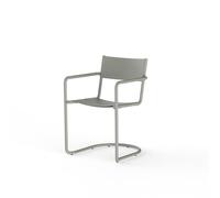 Chaise de Salle à Manger NINE Sine avec Accoudoirs Gris