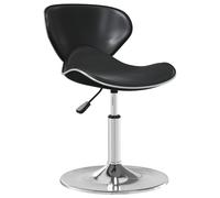 Chaise de Salle à Manger Noir Similicuir Pivotante Dîner Cuisine Repas vidaXL