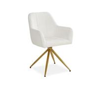 Chaise de salle à manger oeuf moderne blanc Blanc G