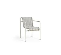Chaise de Salle à Manger Palissade Cord avec Accoudoirs, Gris Nuage