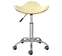 Chaise de salle à manger pivotante avec revêtement en cuir synthétique - Chaise pivotante moderne pour salon et salle à manger - Confortable et durable - Peu encombrante et élégante