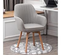 Chaise de salle à manger pivotante en bois, confortable et rembourrée, chaise de bureau moderne en velours du milieu du siècle pour coiffeuse