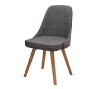 Chaise de salle à manger pivotante ergonomique moderne en cuir gris foncé rembourré confortable élégante pour salon, cuisine, chambre à coucher, bureau Rotation à 360° 1 pièce