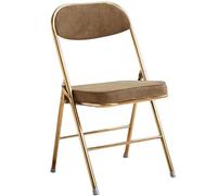 Chaise de salle à manger pliante de luxe portable rembourrée en velours confortable accueil salon salon siège intérieur rembourré chaise chaise de chaise de bureau chaise de 130 kg de poids de charge