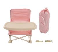 Chaise de Salle à Manger Pliante pour bébé, Siège d'appoint Multifonctionnel élevé Portable avec Plateau, Facile à Utiliser, Mouvement Rapide pour l'intérieur et l'extérieur, Confort bébé Chaise