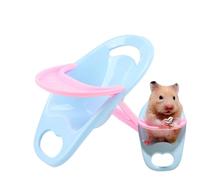 Chaise de salle à manger pour hamster - Adorable décoration d'habitat avec plateau | Chaise de hamster nain confortable pour dîner, table à manger hérisson, chaise de repos pour cochons d'Inde et