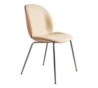 GUBI Chaise rembourrée sur le dossier et l'assise Beetle noyer Chromé noir-Flair 134