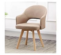 Chaise de salle à manger rembourrée moderne du milieu du siècle avec pieds en bois de hêtre massif, idéale pour le bureau et le salon, design élégant et confortable