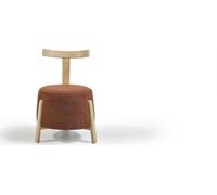 Chaise de salle à manger ronde de luxe Nouveau marron JVmoebel