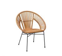 Beliani - Chaise - Sarita - Rotin, Beige Sable