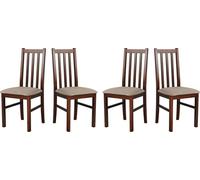 Chaise de salle à manger - Set 4x BOS 10, noyer, Inari 23