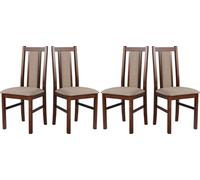 Chaise de salle à manger - Set 4x BOS 14 noyer, inari 23