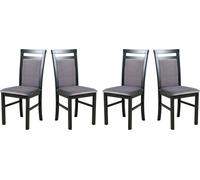 Chaise de salle à manger - Set 4x MILANO 5 noir, Kronos 22