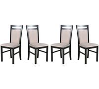 Chaise de salle à manger - Set 4x MILANO 5 noir, paros 2