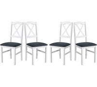 Chaise de salle à manger - Set 4x Nilo 11, blanc,hygge 96