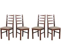 Chaise de salle à manger - Set 4x Nilo 8 , noyer, inari 23