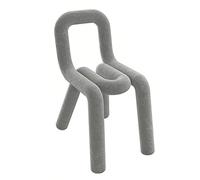 Chaise de salle à manger - Tabouret d'appoint avec dossier rembourré pour décoration d'intérieur élégante dans la chambre à coucher et le salon