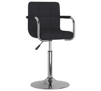 Chaise de Salle à Manger Tissu Noir Siège Fauteuil Dîner Repas Cuisine vidaXL