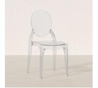 Chaise de Salle à Manger Transparente - Style Victoria Ghost Transparent