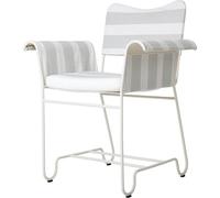 Chaise de Salle à Manger Tropique Blanc/Rayure Leslie 20