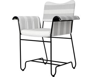 Chaise de Salle à Manger Tropique Noir/Rayure Leslie 20