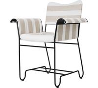 Chaise de Salle à Manger Tropique Noir/Rayure Leslie 40