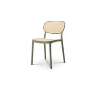 Chaise de salle à manger verte style vintage