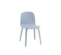 Muuto Chaise Visu Chair base en bois Light blue