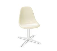 Chaise de Salle à Manger Vitra Eames DSL en Fibre de Verre, Coloris Parchemin/blanc Lisse