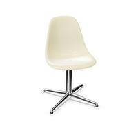 Chaise de Salle à Manger Vitra Eames DSL en Fibre de Verre, Parchemin/ Chrome