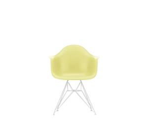 Chaise de Salle à Manger Vitra Eames Plastic RE DAR Citron/ Blanc