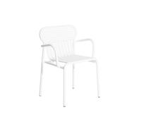 Chaise de salle à manger WEEK-END avec accoudoirs , Blanc