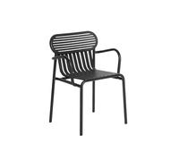 Chaise de salle à manger W ND avec accoudoirs, Noir
