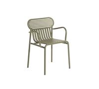 Chaise de salle à manger W ND avec accoudoirs , Vert jade