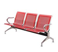 Chaise de salle d'attente d'hôpital avec dossier ergonomique - Meuble de réception avec accoudoirs pour entreprise, aéroport et marché