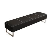 Chaise de salle d'attente en similicuir - Banc de réception élégant pour bureau, aéroport, clinique, hôpital, salon - Solution d'assise durable