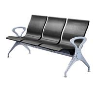 Chaise De Salle D'attente Trois Places,Banc For La Zone D'entrée,Convient Aux Halls D'entrée,Cliniques,Bureaux,Hôpitaux,Cabinets Médicaux,Salons Et Salles D'attente(Black)