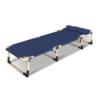 Chaise de salon, chair de soleil pliant, chaises longues de soleil portables en plein air, chaises en apesanteur pliables, chaises longues de jardin de plage supportent 200 kg-bleu + pad 3d vie