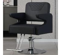 Chaise De Salon De Coiffure - Convient Aux Coiffeurs Et Aux Salons À Domicile ; Comprend Un Pivot À 360°, Une Hauteur Réglable, Une Pompe Hydraulique Robuste Et Des Accoudoirs,Bb