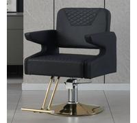 Chaise De Salon De Coiffure - Convient Aux Coiffeurs Et Aux Salons À Domicile ; Comprend Un Pivot À 360°, Une Hauteur Réglable, Une Pompe Hydraulique Robuste Et Des Accoudoirs,Aa